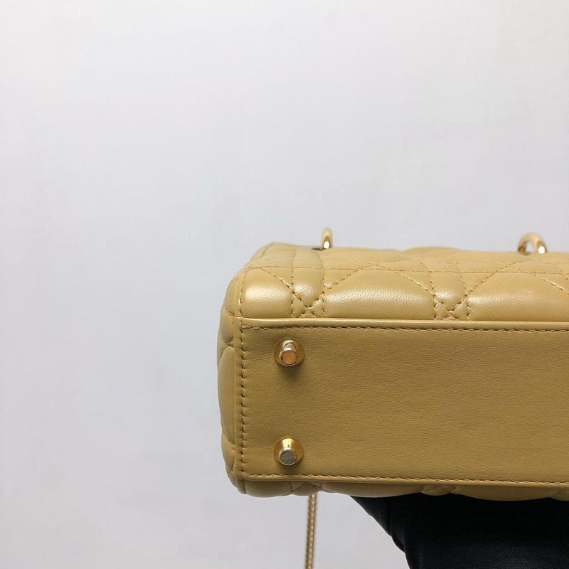 Mini Lady Dior Bag Camel GHW