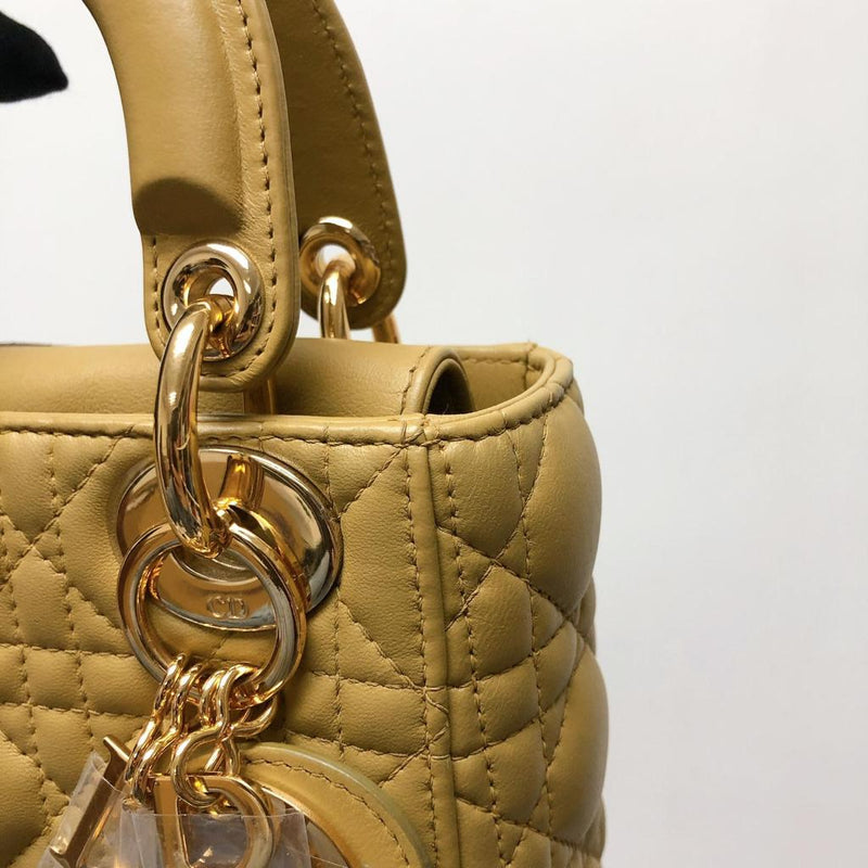 Mini Lady Dior Bag Camel GHW