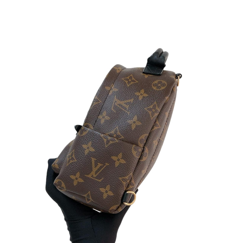 Authentic Louis Vuitton Monogram Palm Springs MINI Back Pack M41562 Used F/S