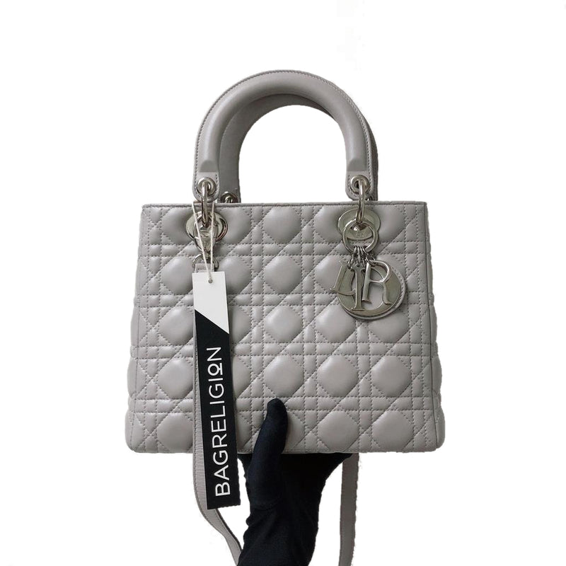 Lady Dior Medium in Grey with SHW