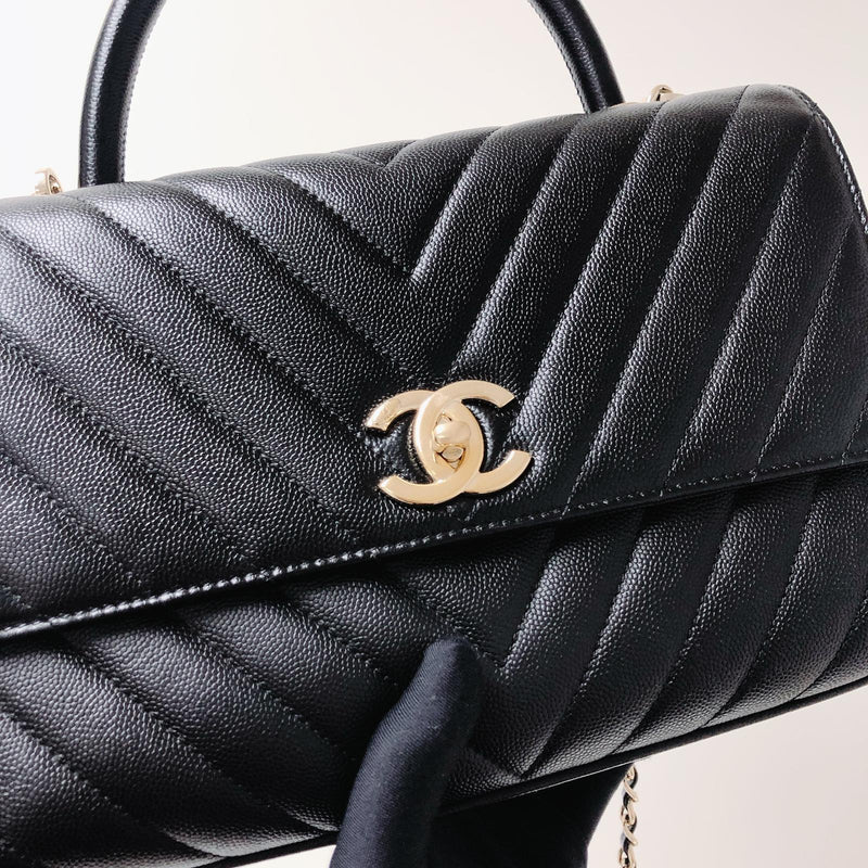 CHANEL CHEVRON QUILTED COCO HANDLE BAG REVIEW❤️‍🔥
