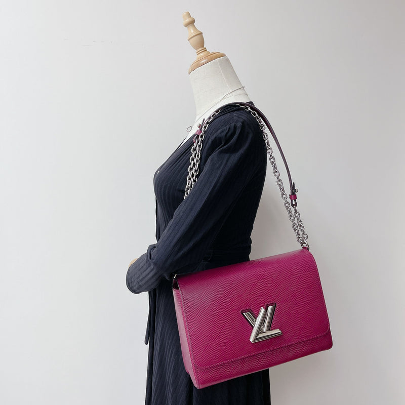 Louis Vuitton Sac D'epaule Twist Bucket Hobo with Zip Pouch in Epi Marron  -SOLD