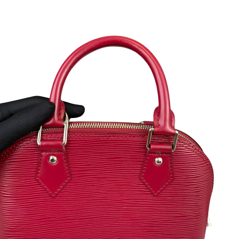 Louis Vuitton Red Epi Leather Alma BB - Blue Spinach