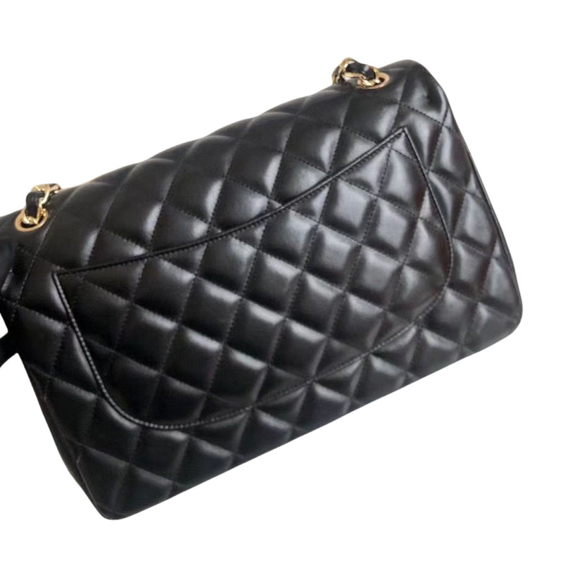 Classic Flap Jumbo Lambskin Black GHW