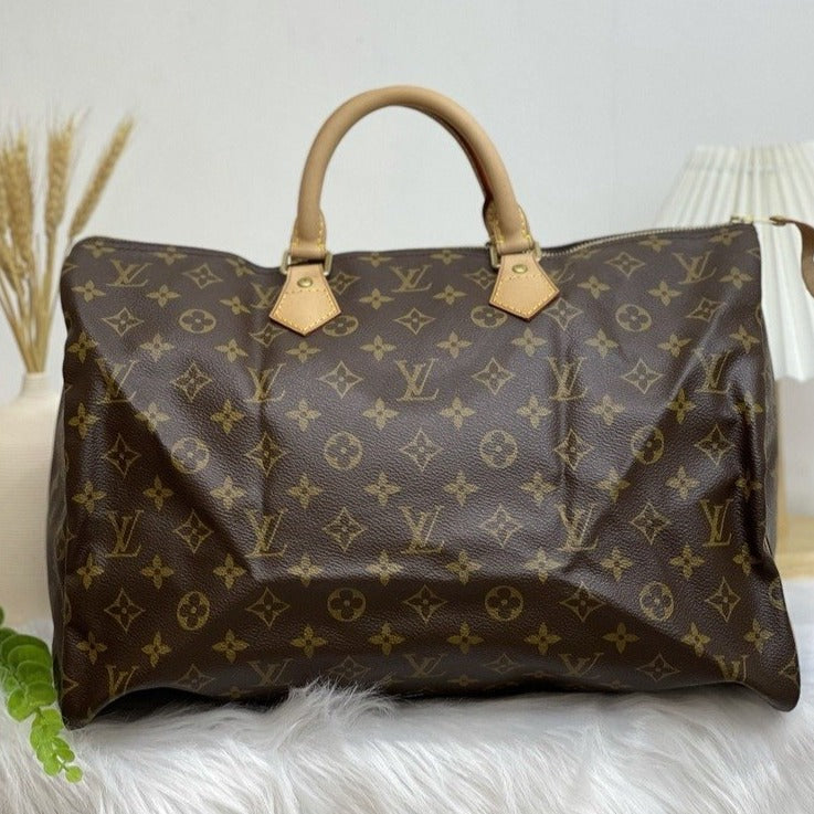 Louis Vuitton Brown Monogram Speedy 40 Bag – The Closet