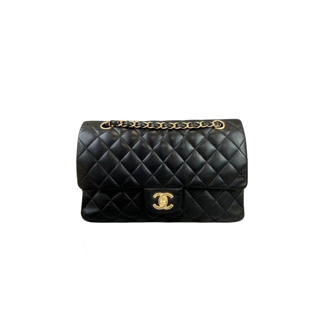 Classic Flap Medium Lambskin Black GHW