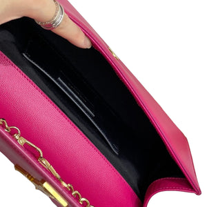 Monogram Cassandre Clutch Leather Hot Pink GHW