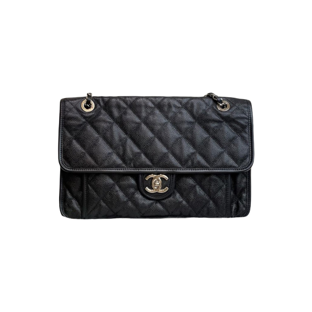 French Riviera Flap Caviar Black SHW