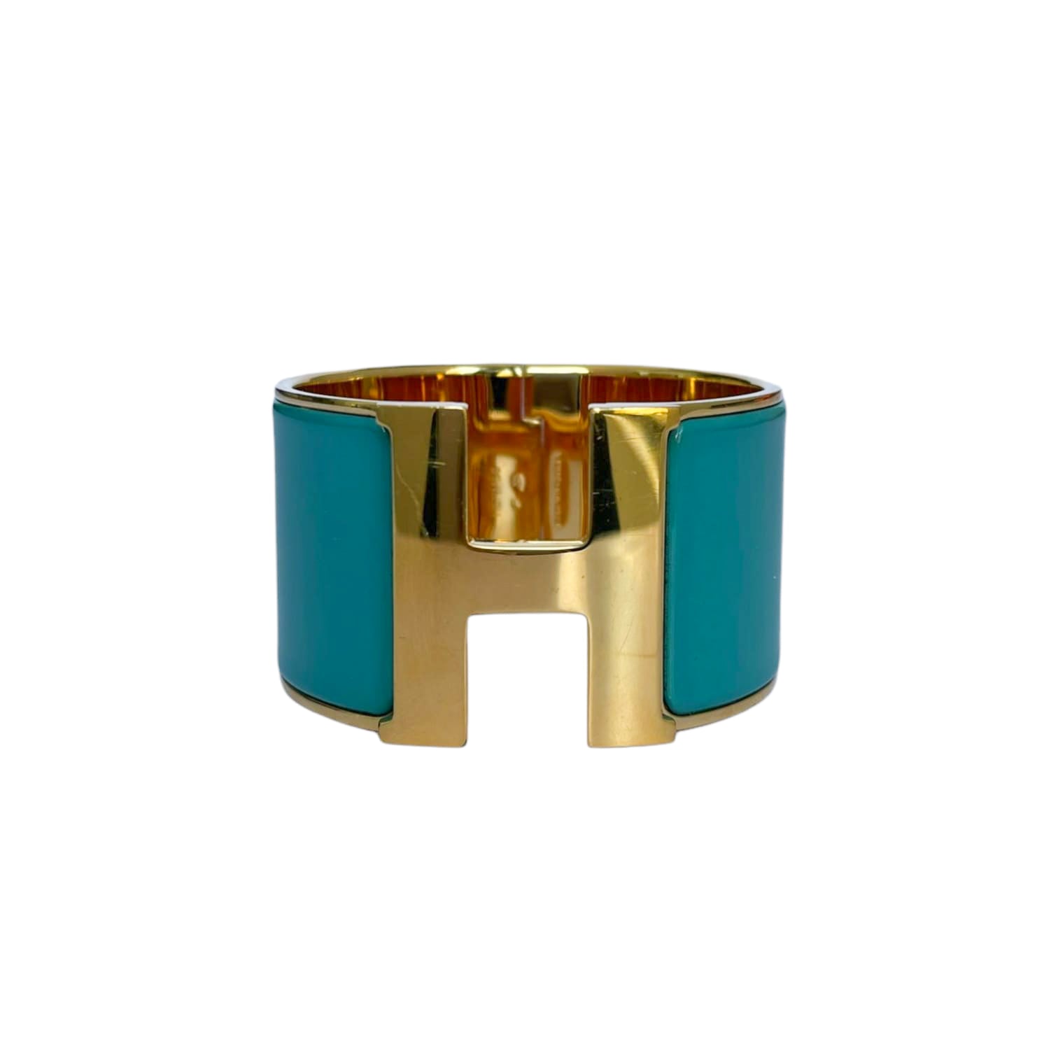 Hermes Wide Clic Clac Bracelet Blue GM RJC2271 – LuxuryPromise