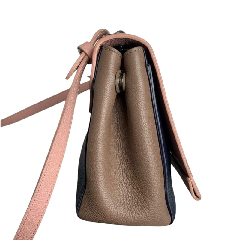 Eluxury Company - The Lockme Chain PM handbag is made from grained