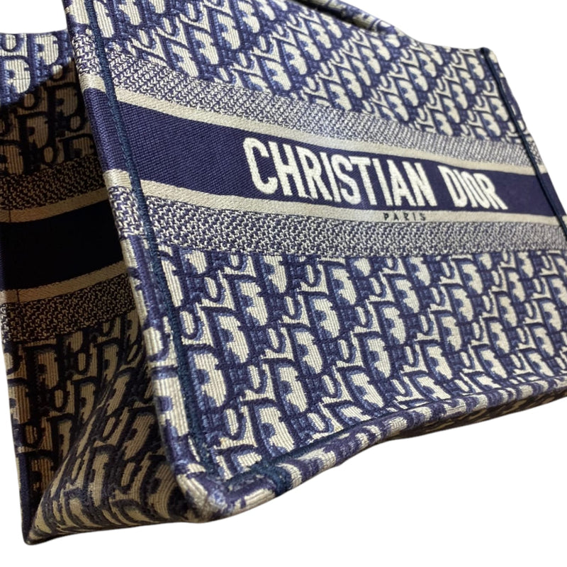CHRISTIAN DIOR Oblique Small Book Tote Blue Multicolor 1273061