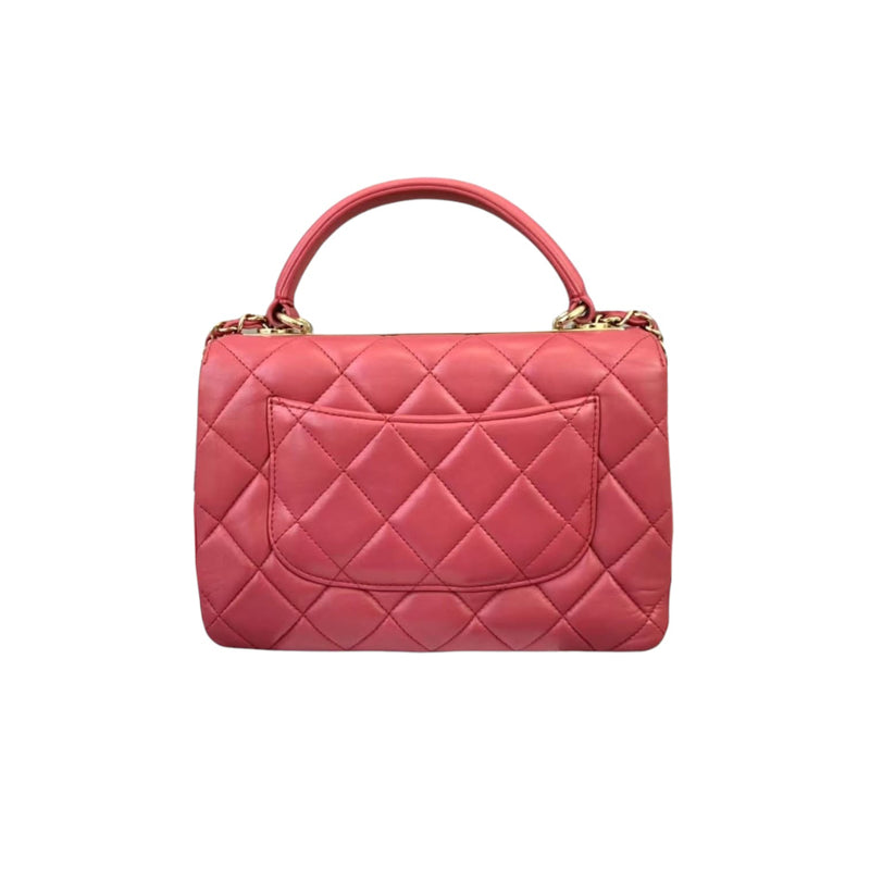 Small Trendy CC Flap Lambskin Pink GHW