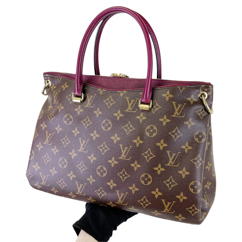 Louis Vuitton Monogram Pallas MM (Aurore) Handbag