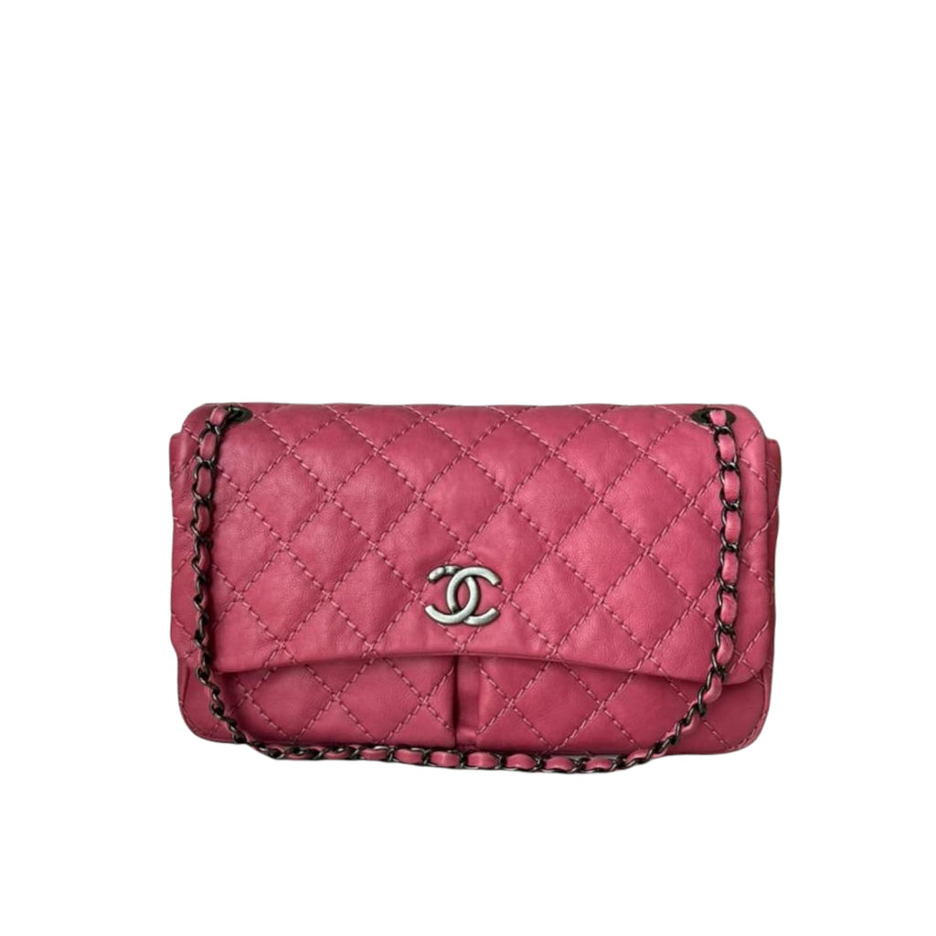 Seasonal Flap Lambskin Pink RHW