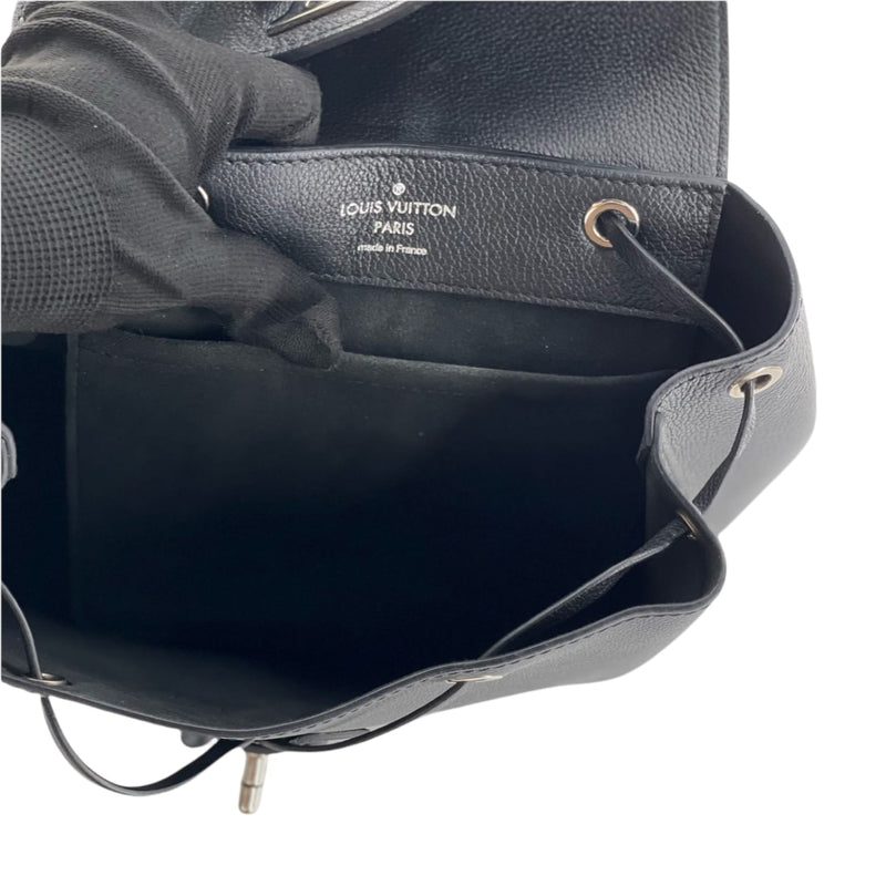 Louis Vuitton Lockme Mini Backpack Black Grainy Calfskin GHW 16 L