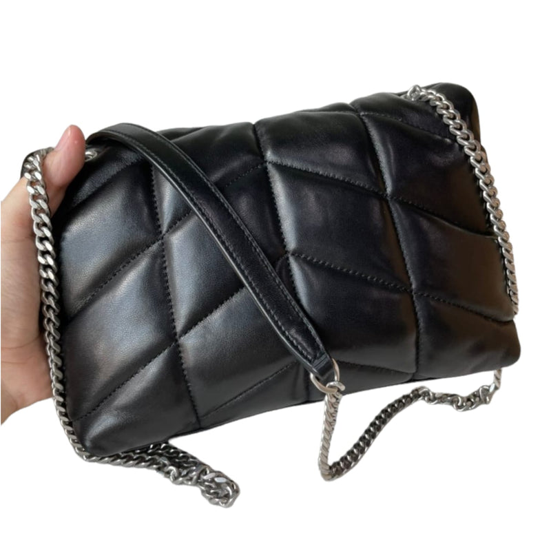 Toy Puffer Bag Quilted Lambskin Noir SHW