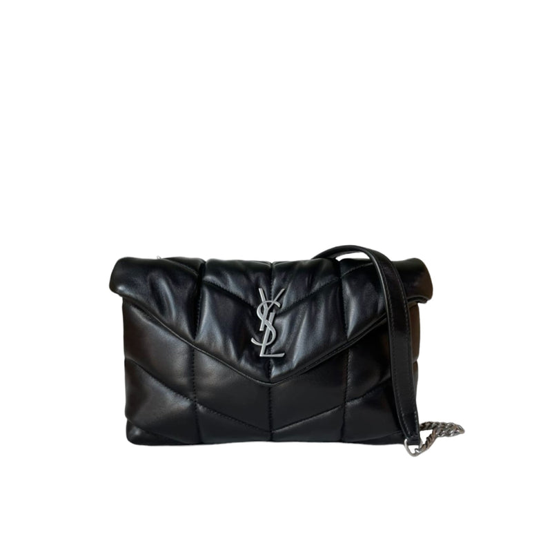 Toy Puffer Bag Quilted Lambskin Noir SHW