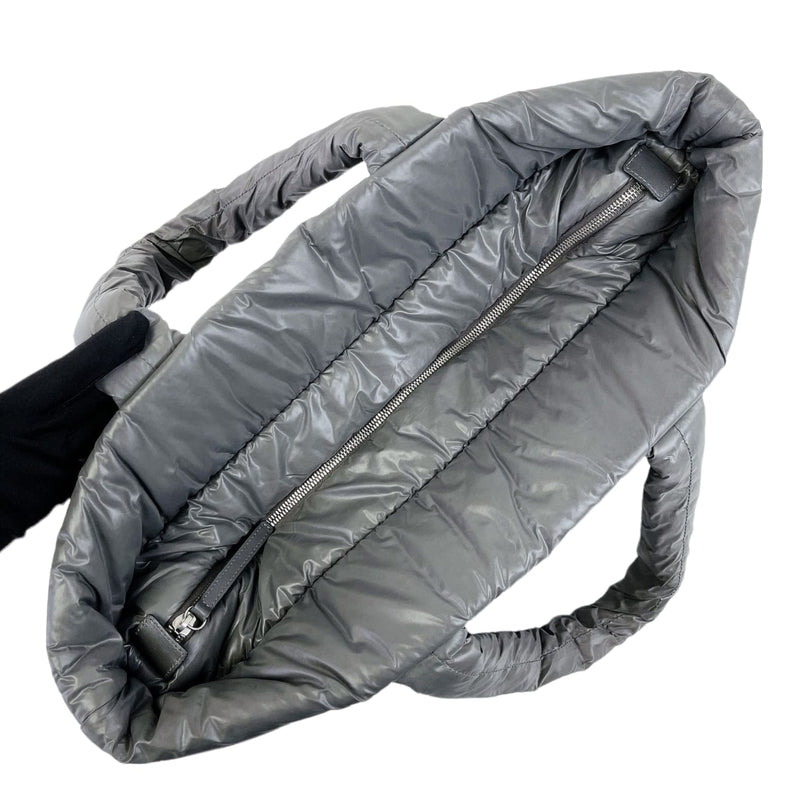 Large Cocoon Coco Quilted Nylon Grey SHW