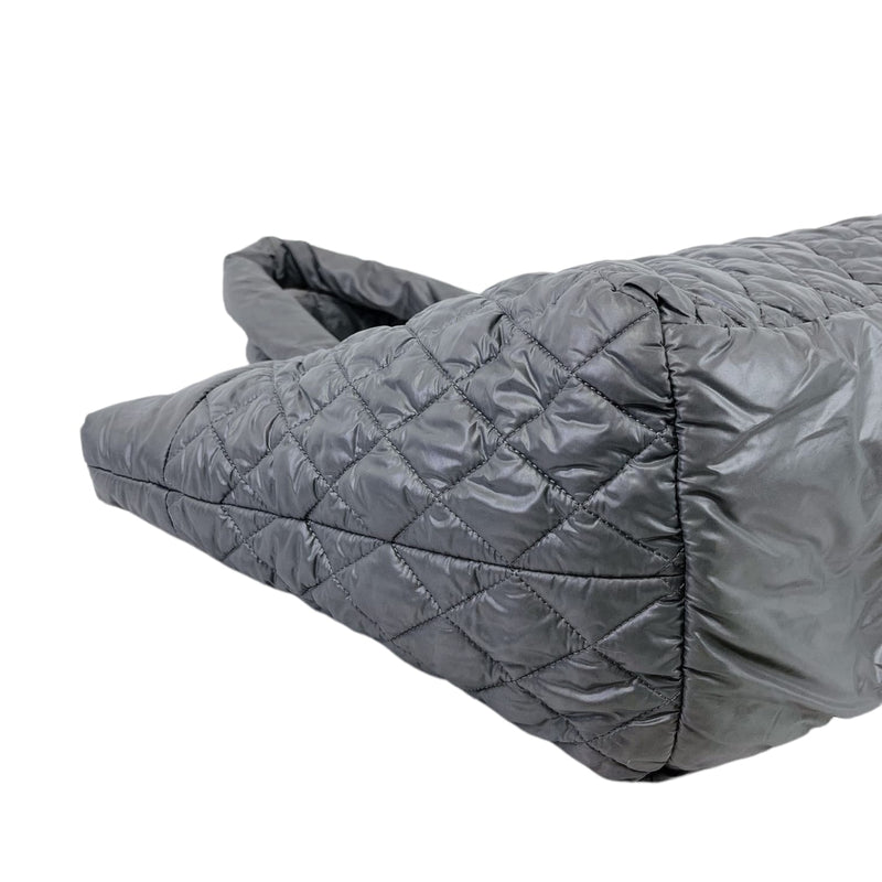 Large Cocoon Coco Quilted Nylon Grey SHW