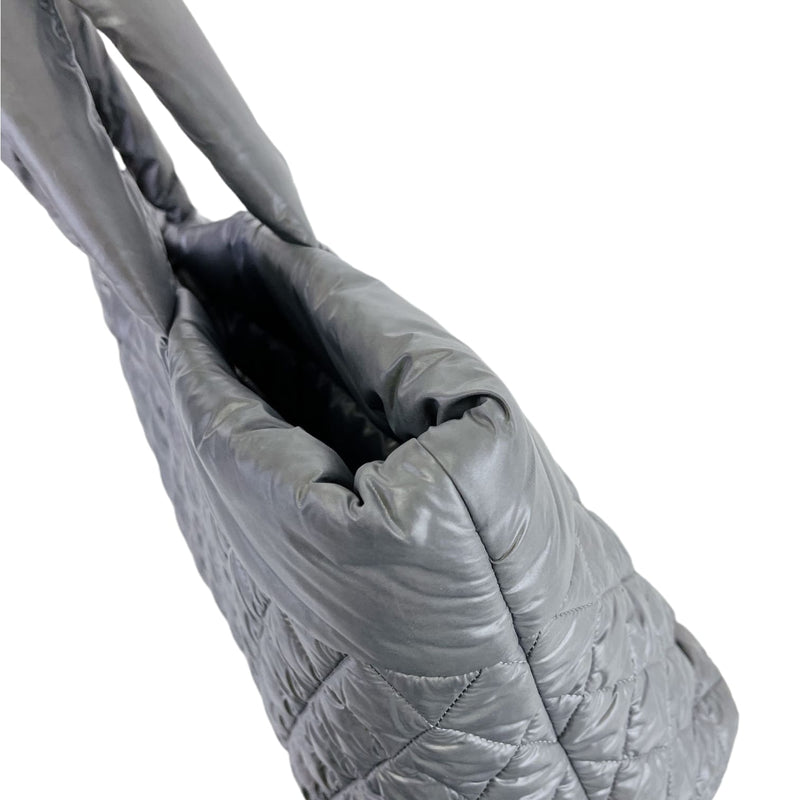 Large Cocoon Coco Quilted Nylon Grey SHW