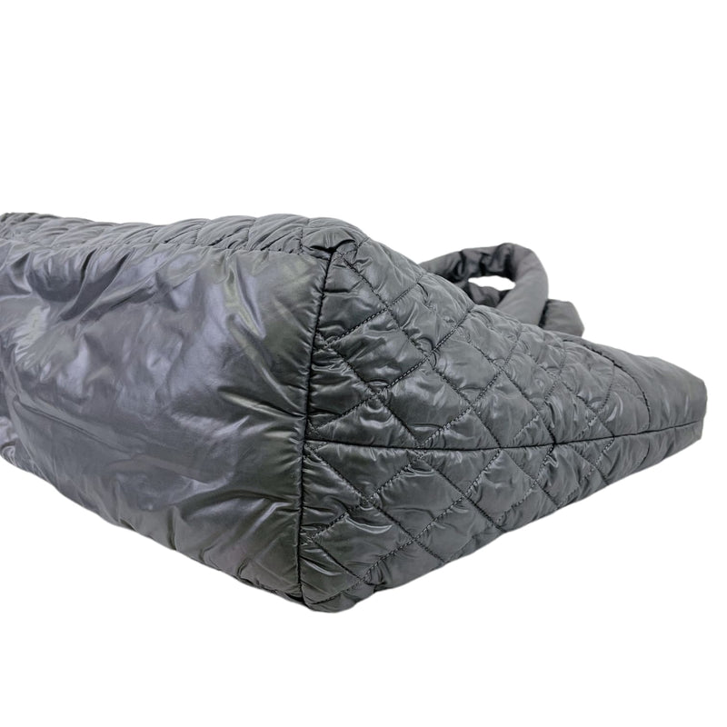 Large Cocoon Coco Quilted Nylon Grey SHW