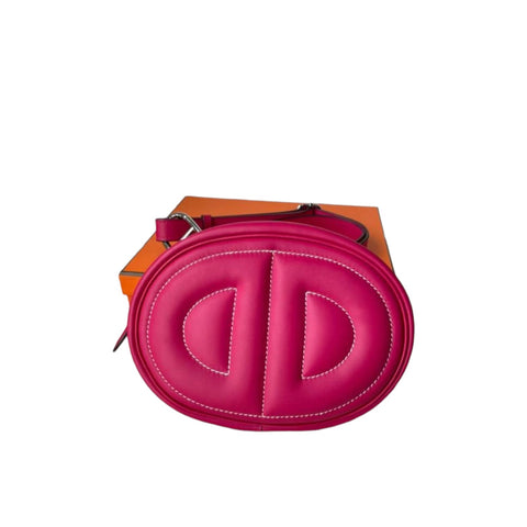 Hermès In-the-loop Verso Belt Bag In Mauve Pale And Menthe Swift With  Palladium Hardware in Pink