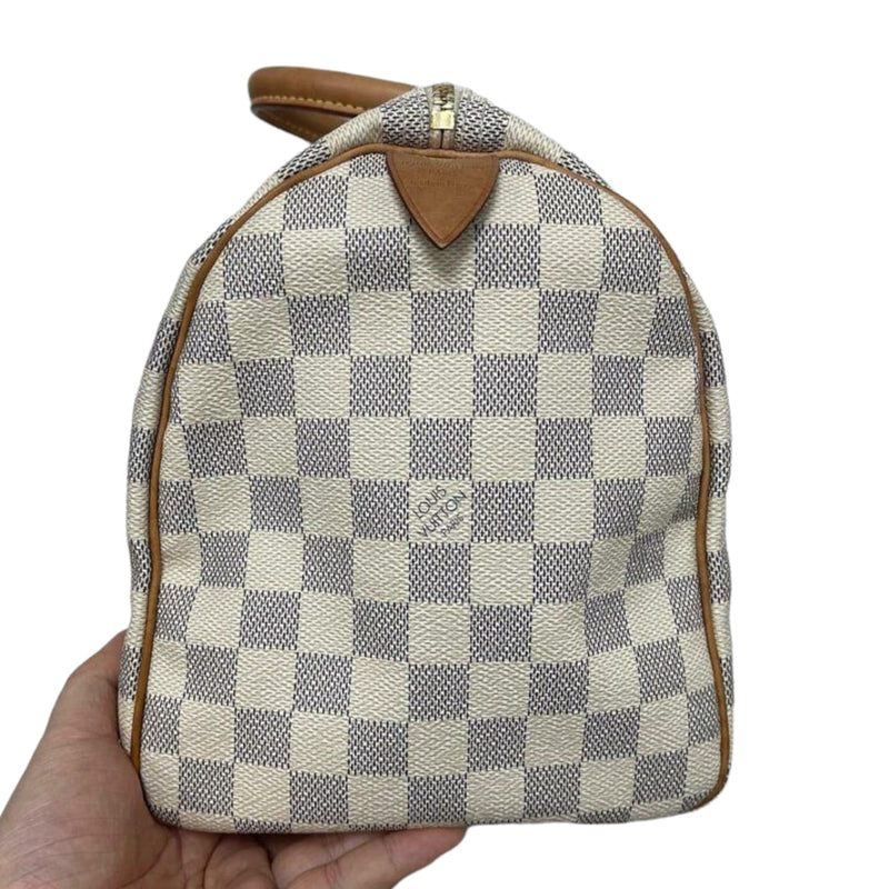 Louis Vuitton Speedy 30 Damier Azur Canvas GHW