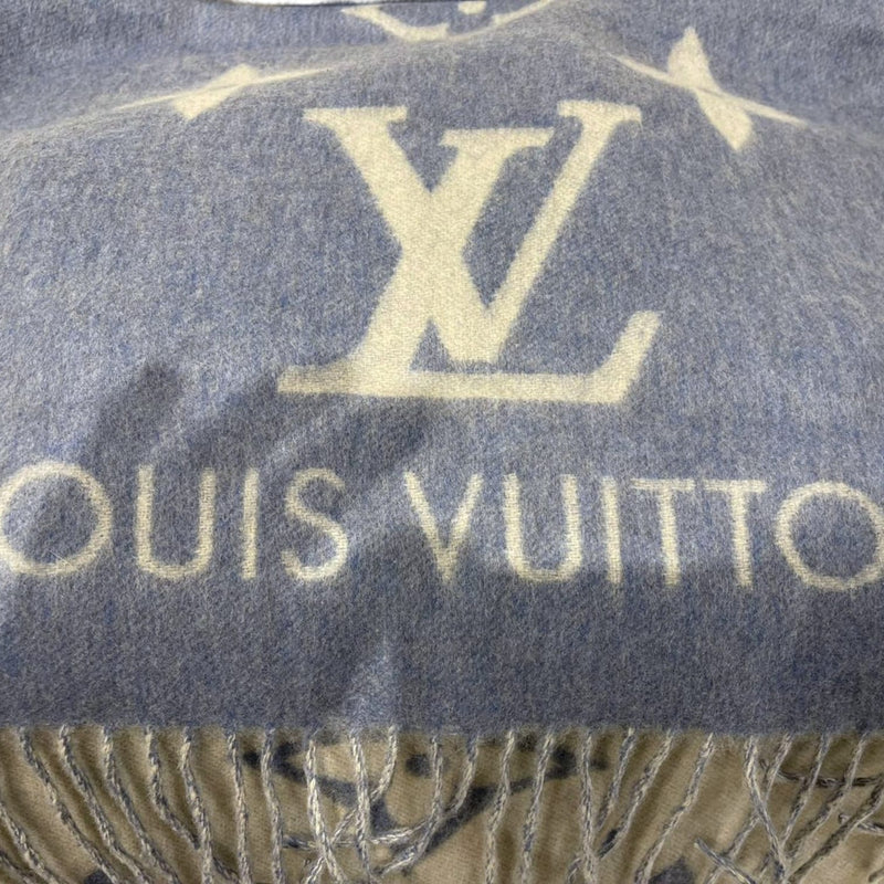 Louis Vuitton Cashmere Reykjavik Monogram Scarf (SHF-21870)