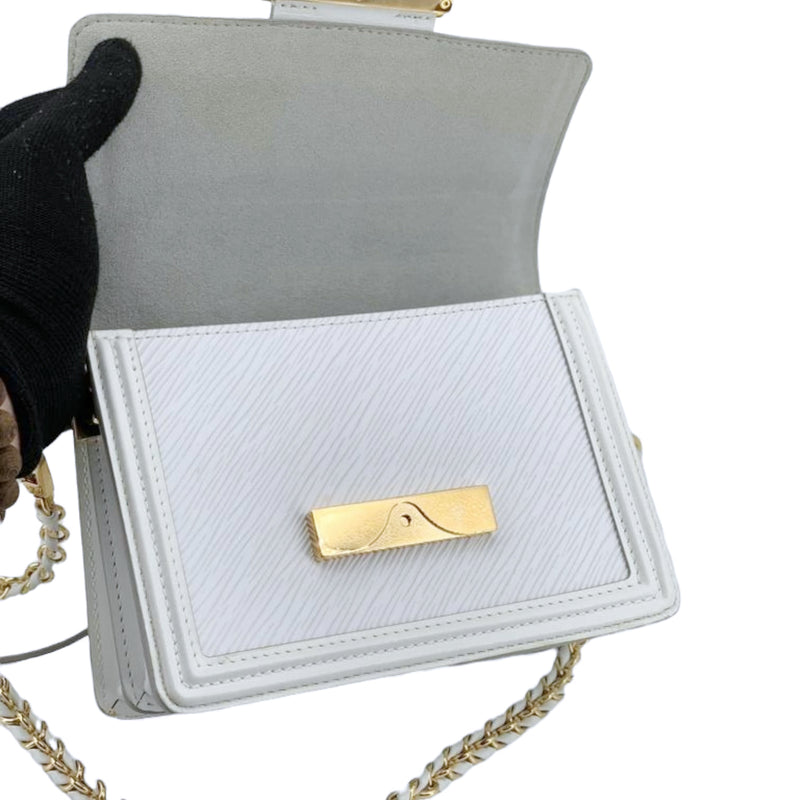 Louis Vuitton Mini Epi Dauphine - White Shoulder Bags, Handbags