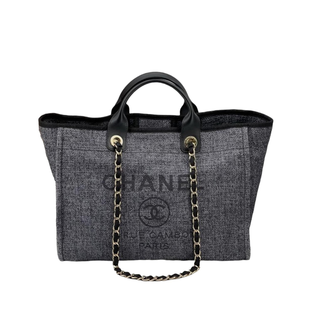 Medium Deauville Tote Grey GHW