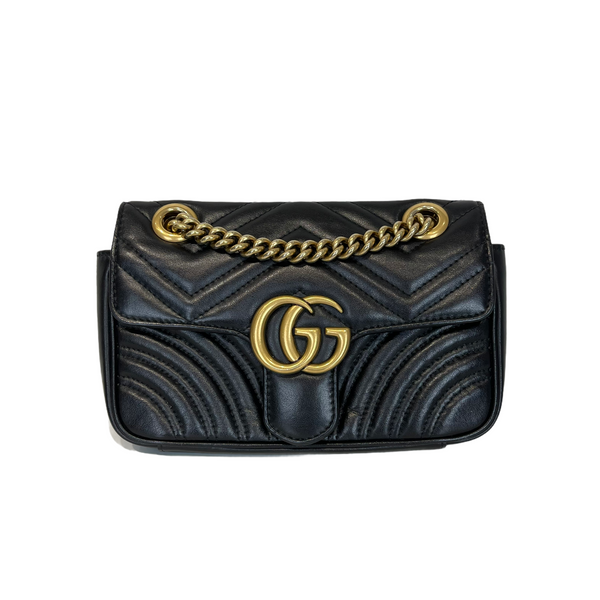 GG Marmont Mini Matelassé Black | Bag Religion