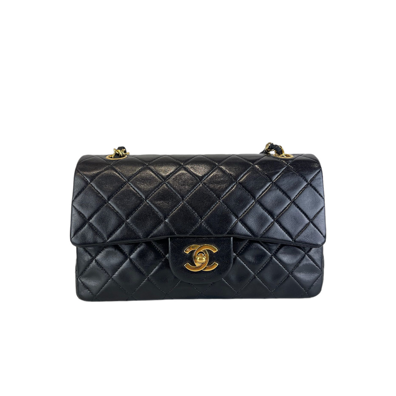 Classic Flap Small Lambskin Black GHW