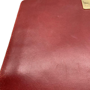 Large Boy Lambskin Burgundy GHW