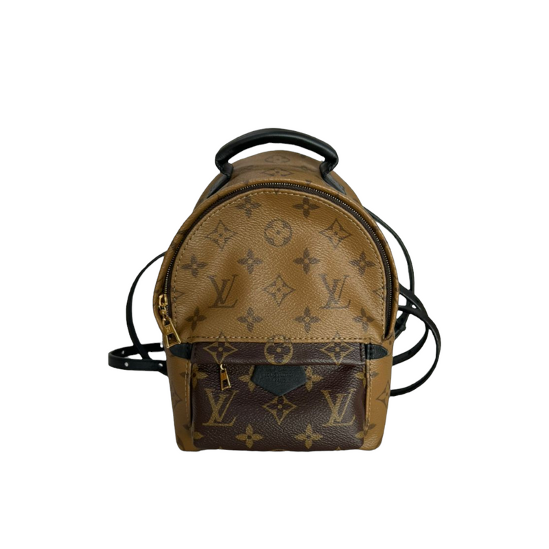 Louis Vuitton rucksack monogram reverse palm spring bag pack MINI