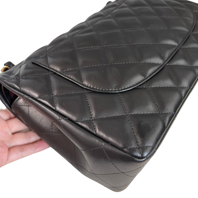 Classic Flap Jumbo Lambskin Black GHW