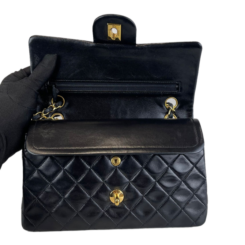 Classic Flap Small Lambskin Black GHW