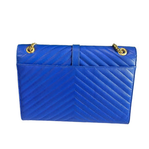 Envelope Large Flap Chevron Blue GHW