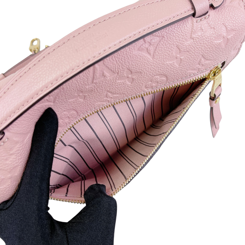 Louis Vuitton Pochette Metis Monogram Empreinte Leather Pink 377143