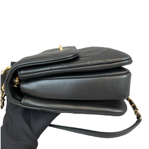 Small Trendy CC Flap Lambskin Black GHW