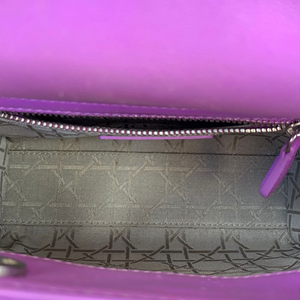 Lady Dior Mini Lambskin Purple SHW