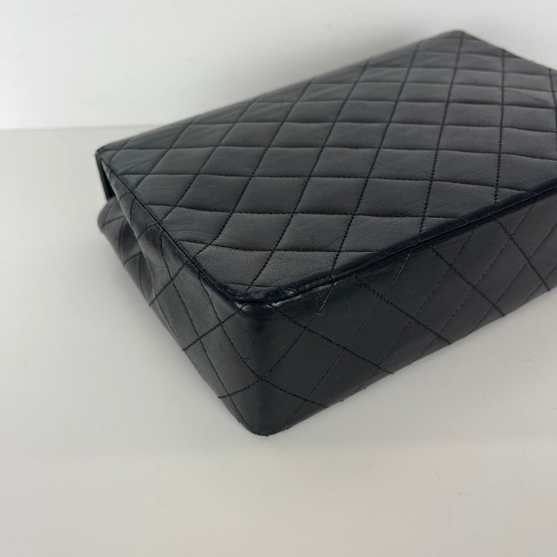 Vintage Flap Lambskin Black GHW