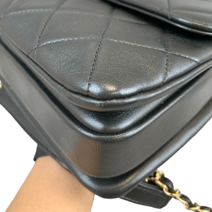 Small Trendy CC Flap Lambskin Black GHW