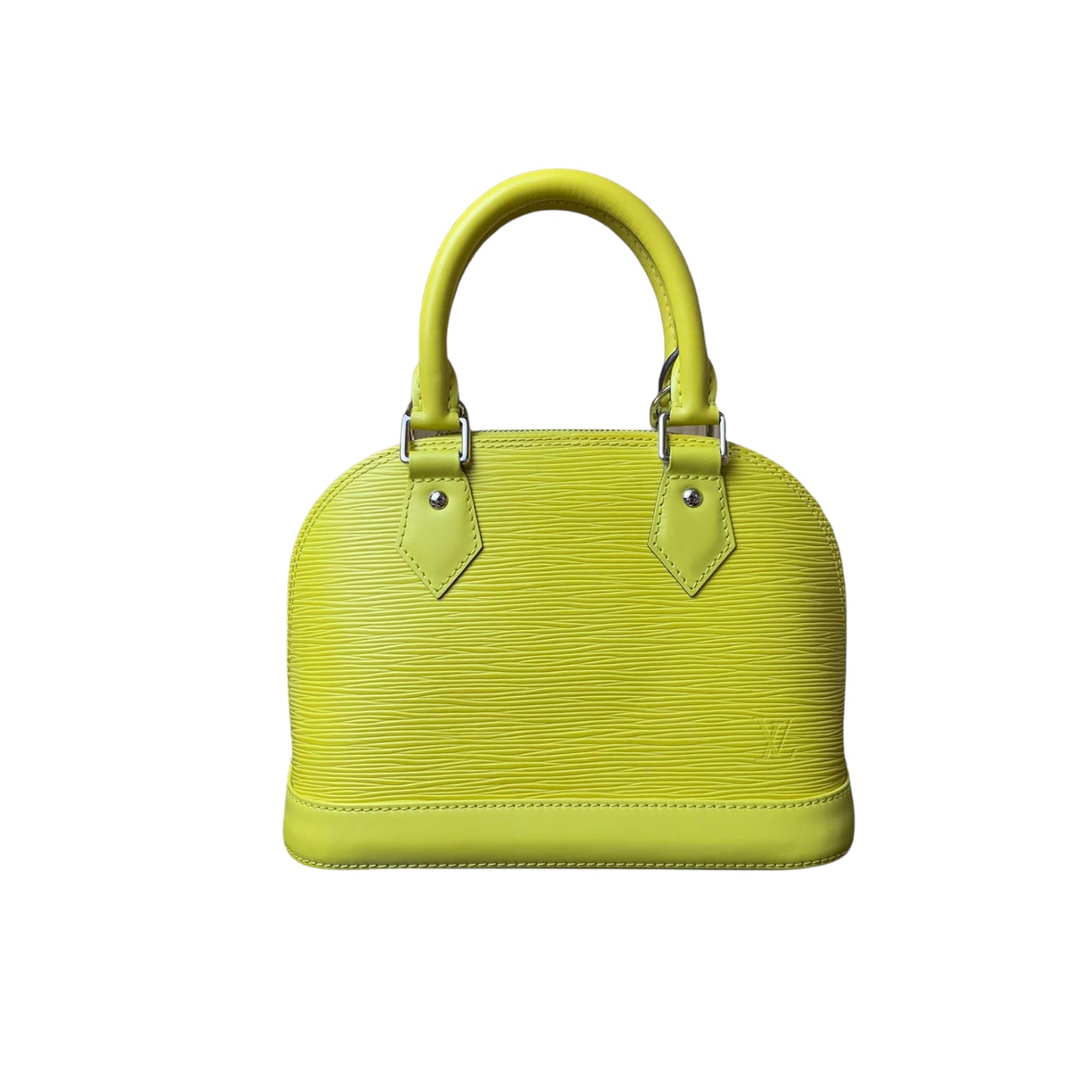 Louis Vuitton V Dragonne Lime Yellow Leather Bag Charm & Key Holder Louis  Vuitton