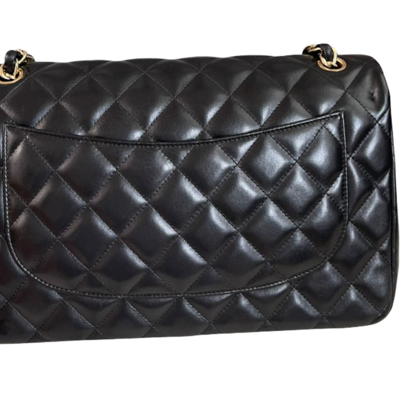 Classic Flap Jumbo Lambskin Black GHW