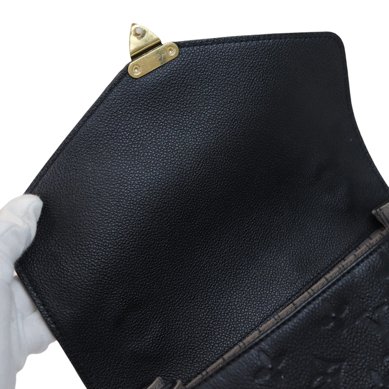 Louis Vuitton Pochette metis Empreinte Black ❤ it