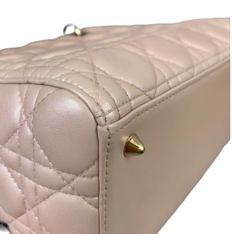 Lady Dior Medium Lambskin Light Pink GHW