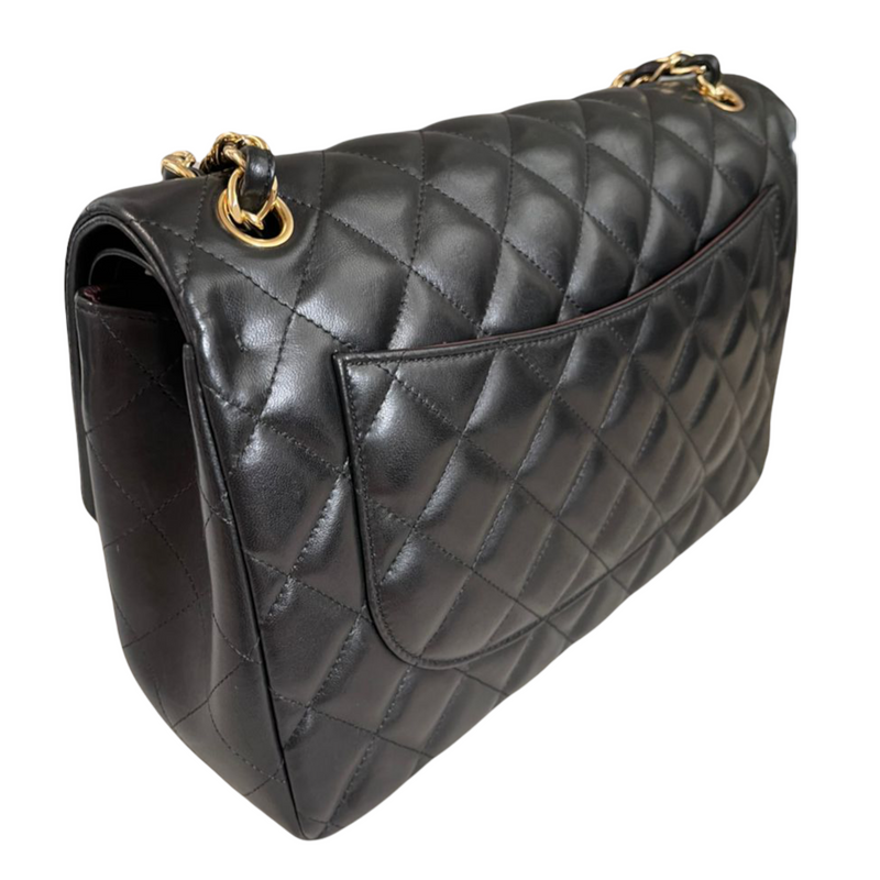 Classic Flap Jumbo Lambskin Black GHW