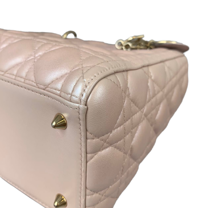 Lady Dior Medium Lambskin Light Pink GHW