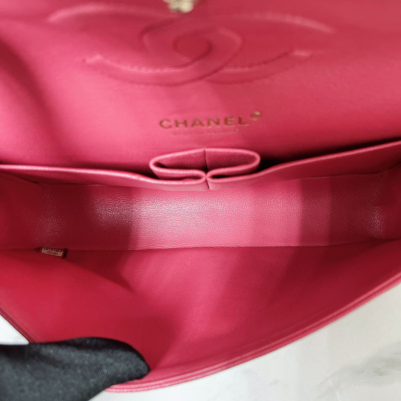 Classic Double Flap Medium Caviar Pink GHW