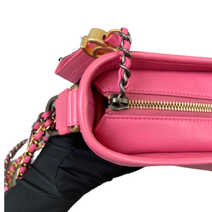 Gabrielle Hobo Calfskin Medium Pink